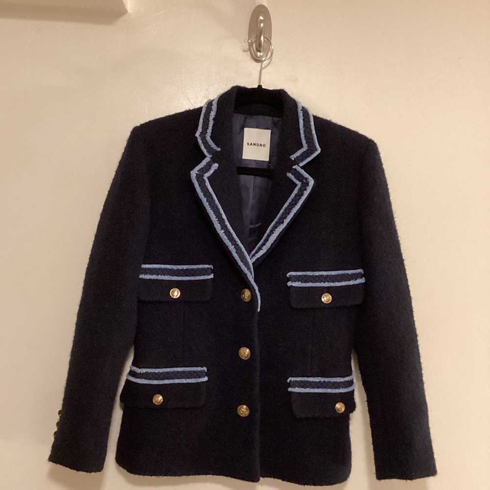 Sandro
Noella Contrast Trim Tweed Jacket - Picture 2 of 16